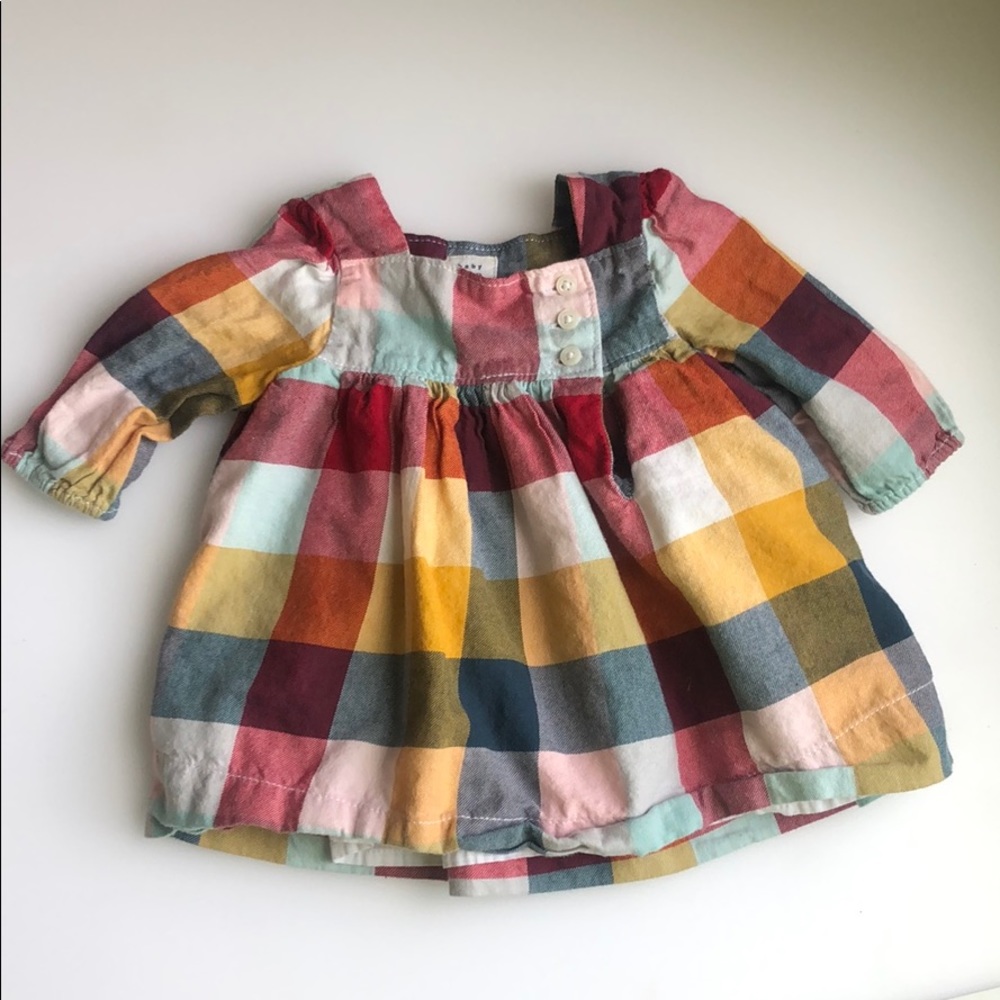 Plaid baby girl dress gap